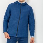 Вітровка чоловіча на блискавці, колір синій, 131R3009