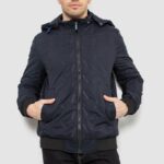 Куртка чоловіча демісезонна з капюшоном, колір синій, 244RL-9882AL