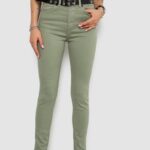 Джинси жіночі Skinny Американки, колір оливковий, 182R00252
