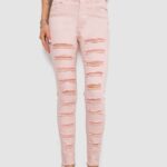 Джинси жіночі Slim Fit, колір пудровий, 182R1171