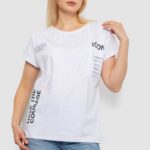 Футболка жіноча з принтом, колір білий, 244R2318-5