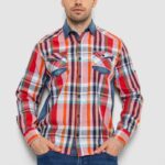 Сорочка чоловіча з довгим рукавом 214R755, колір Різноколір